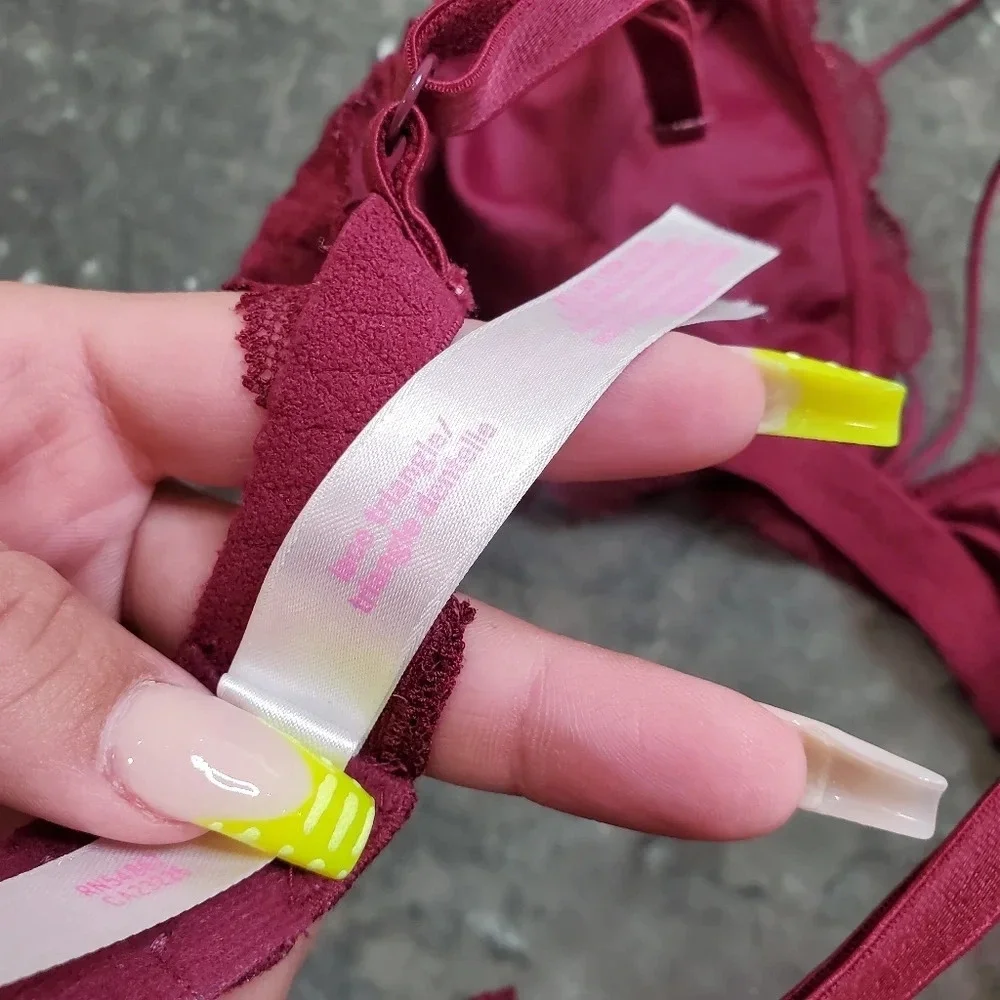 Pink By‎ Victoria's Secret Red Lace Bralette